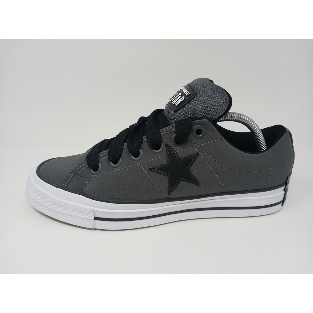 Converse Unisex Star Low Puff Dark Matter Gray Canvas Sneakers Mens 9/Women 10.5 - Picture 14 of 15